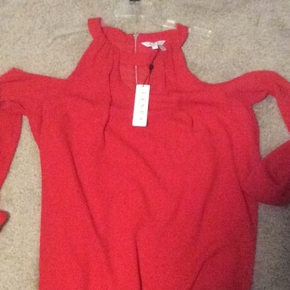 New with tags Landa cold shoulder top